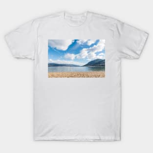 Summer Beach Lake and Mountains T-Shirt